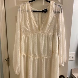 Lace Cream LuLu’s Long Sleeve Dress
